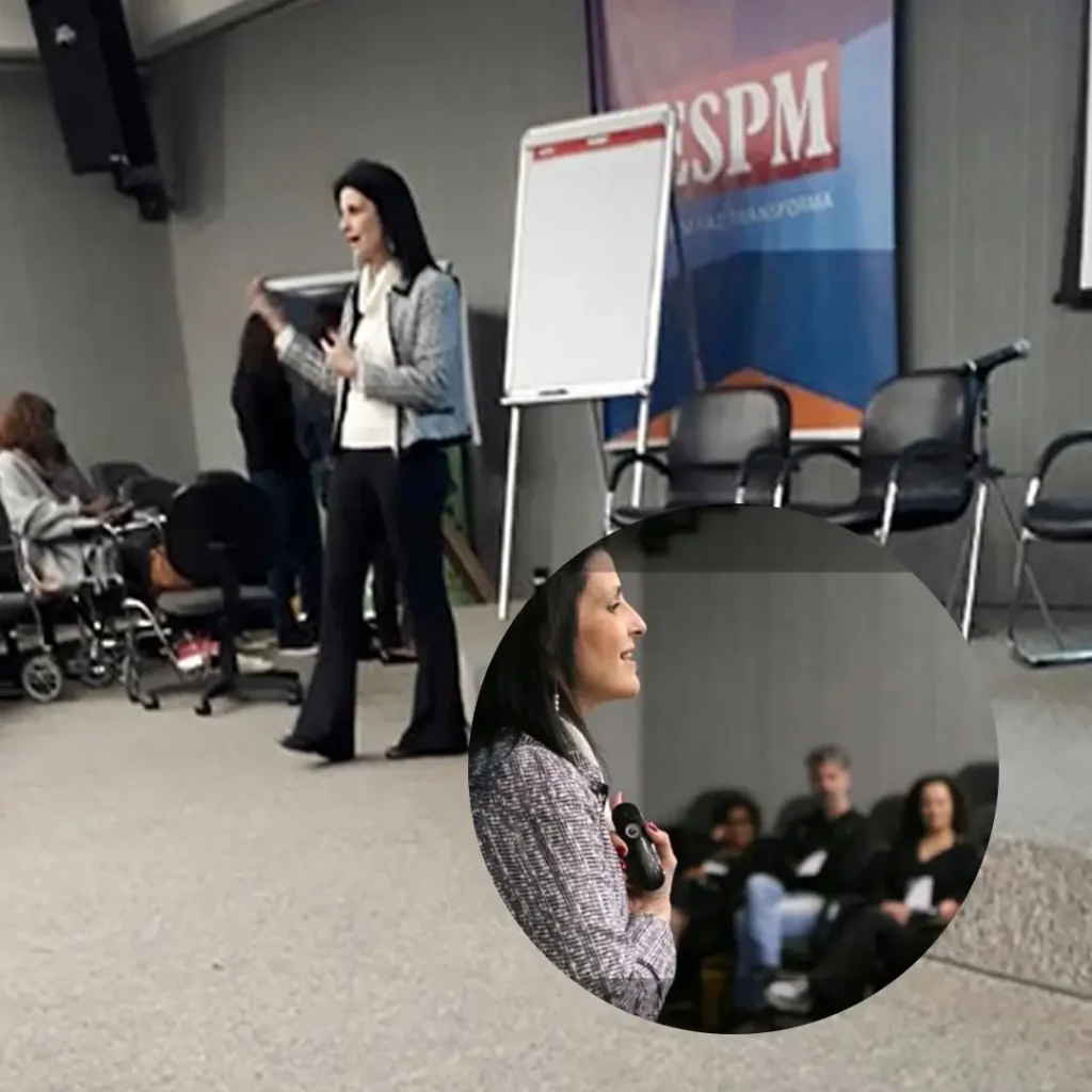 Palestra na ESPM — Escola Superior de Propaganda e Marketing — Tema: O impacto da Saúde Mental na Economia Colaborativa.